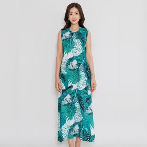 [최초가 187000원] 하와이언 민소매 롱 드레스 (AHMPDL02)-GR