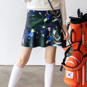 [최초가 218000원] 비플라워 골프 러플 스커트 (AHSFSK02) 그린