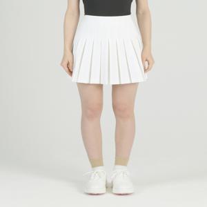 헤지스 골프 여성 [[25SS]] HWSK5A201OW 화이트 여성 에센셜 플리츠 스커트