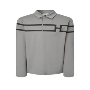 헤지스 골프 남성 [[24FW]] WPTS4C691K5 [스테디셀러]H로고 블럭 긴팔 폴로티셔츠 (KHAKI)