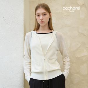 [최초가 79,900원] 25SS 시스루 블록 후드 집업 3종