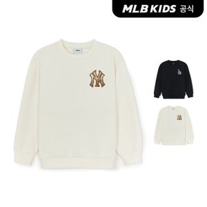 [MLB 키즈] (공식) 스트릿 베이직 체크 아플리케 맨투맨 (2color)