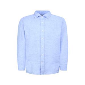 남성 [[25SS]] WMSH5A007B1 [스테디셀러] 블루 버튼다운 린넨 긴팔캐주얼셔츠