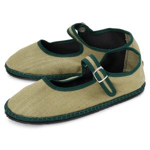 MJTJLGBC KHAKI MOSS 여자 플랫슈즈
