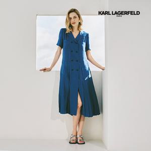 칼라거펠트 25SS 아세테이트 플리츠 원피스