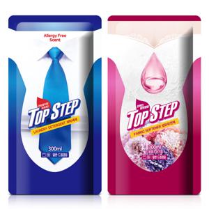 (체험딜) 탑스텝 고농축 세탁세제 300ml + 섬유유연제 300ml 일반/드럼겸용