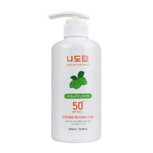 나도미 카카두플럼 선크림 500ml SPF50+ PA+++ 비타민C 함유 산뜻한 데일리 선크림