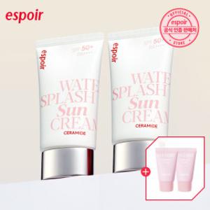 에스쁘아 워터 스플래쉬 선크림 세라마이드 기획세트 (60ml 2개 + 클렌징폼 2개)