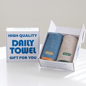 송월타올 데일리타월 200g 40수 2P 프리미엄패키지(쇼핑백제공) 인쇄가능쇼핑백제공