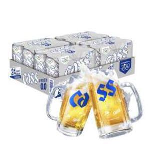 카스제로 (0.0) 논알콜 맥주맛 음료  355ml 24캔+올림픽 투게더 전용잔2개증정 한정수량