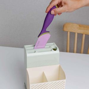 물빠짐 수저통/수납통/수저/정리함/숟가락통/칼꽂이/칼보관함/칼블럭/사각/주방/보관/보관통/플라스틱