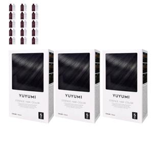 유유미 염색약 염색샴푸 새치염색 블랙 5회분 (3박스)