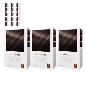 유유미 염색약 염색샴푸 새치염색 네추럴브라운 5회분 (3박스)