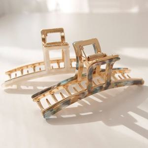 제이로렌 셀룰로이드 슬림사각 한머리 집게핀 H0616_2