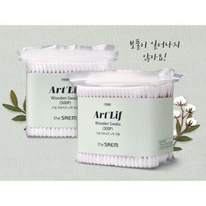 [더샘]아트리프 나무 면봉 300p_5개_US