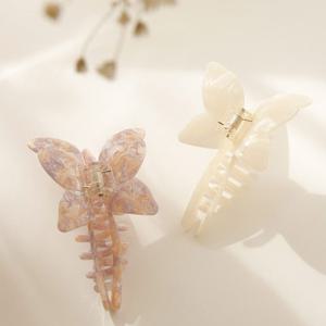 바이데이지 프랑스 올림머리 나비 집게핀 Bh0753