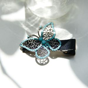 제이로렌 H0098R 터키큐빅 나비 집게핀