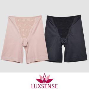 (럭센스)복부집중형 이중원단 자가드 스판 사각 거들