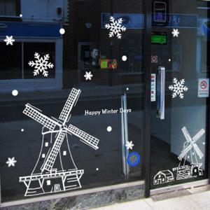 아트박스/꾸밈 ij656-겨울날풍차가보이는풍경_그래픽스티커