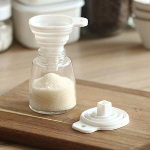 아트박스/이비자 화이트 실리콘 접이식 깔때기