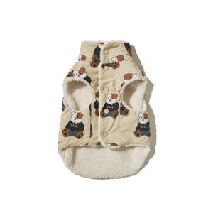 [예일] 엠브로이더리 댄 패턴 도기 플리스 베스트 YFW5PW401A