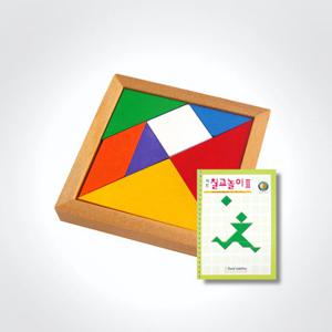 (가베가족)KS1403 칼라칠교퍼즐+칠교놀이2단계/탱그램