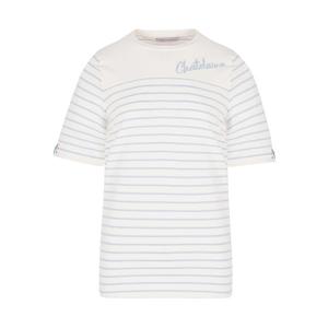 [택가 128,000원] 샤트렌 스트라이프 레터링 루즈핏 반팔 티셔츠_HCCMTS205