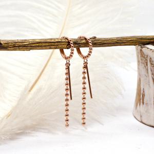 오팔하우스 14k 투 드롭 볼 원터치 귀걸이 OPSYE17080-1