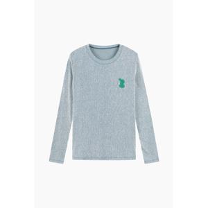 [베네통] 바니 패치 골조직 긴팔 티셔츠 BATS96511