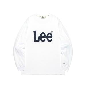LEE 빅 트위치 로고 긴팔 티셔츠 B1 LE2503LT01 WH NA