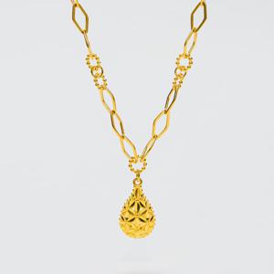 [베티블루] 995 999 24K 순금 물방울 꽃 체인 2 여성 여자 11.25g 금 목걸이