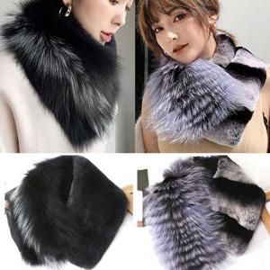 직수입 폭스 여우털 렉스 퍼 목도리 겨울 머플러 넥워