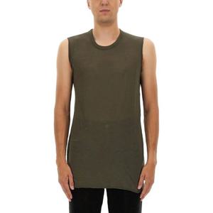 릭오웬스 올리브 그린 크루넥 롱 슬리브리스 탑 RU02E1151 UC25