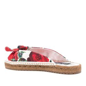 돌체앤가바나 플로럴 프린트 에스파드리유 플랫 샌들 CE0149 A6