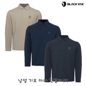 블랙야크 남성 동절기 기모티셔츠 남성 기모 카라 긴팔티 1BYKTWU001