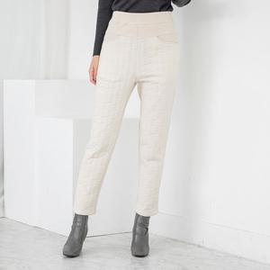 [모슬린]엄마옷 기모 누빔 패딩 일자 밴딩바지 510FGH125 마담/