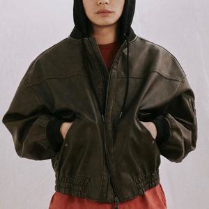 [버커루]남성 루즈 인조 가죽 항공 점퍼B251JP500P_US