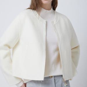 [듀엘]백 니트 블록 핸드메이드 집업 재킷 D254MSG334