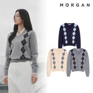 모르간 26SS 아가일니트 3종