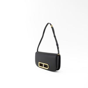 델보 여성 LINGOT 클러치 크로스 백 블랙 가방 AA0622BJF0 99ZDG