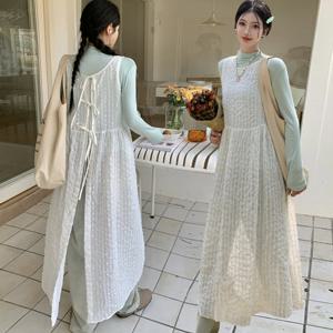 [몽벨리즈]뒷리본레이스원피스 mde2301884