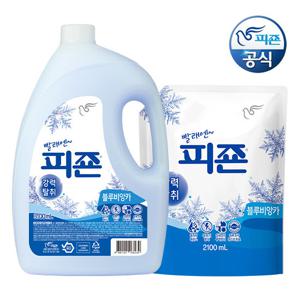 피죤 섬유유연제 블루비앙카 3.1L 용기 x 1개+2100ml 리필 x 1개