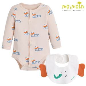 [모이몰른]유아 롤코면모달스판 바디수트 세트 M231BUN10P