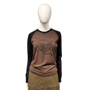 [페이지플린]양 옆셔링 페인팅 프린트 티셔츠F5CTS508A