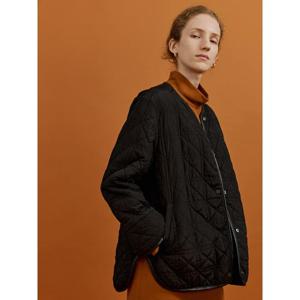 [Melissa] 퀼팅 리버시블 자켓  블랙 (ML5911A235)