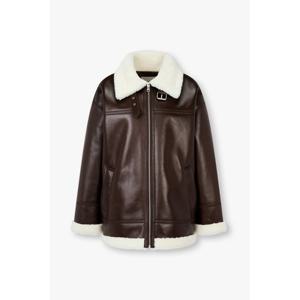 [보브]신세틱 레더 하프 무스탕 71554750051