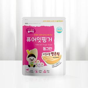 퓨어잇 핑거 동그란 자일리톨 멜론링 아이과자 과일링 간식