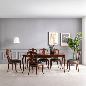 [더리체] 수입엔틱 보노 엔틱 6인 식탁 테이블 의자 세트