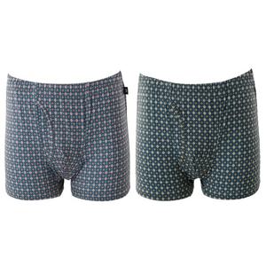 편안하고 신축성 좋은 폴리 스판 기하학나염 남성 롱 드로즈 팬티 WMP2401F