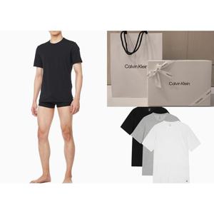 [캘빈클라인 언더웨어]코튼 스트레치 반팔 크루넥 3PK세트 NB4185-MP1